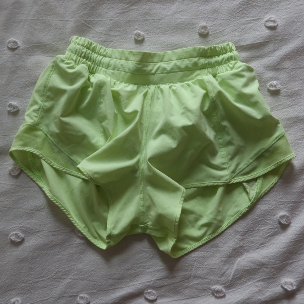Lululemon Athletica Light Green Athletic Shorts